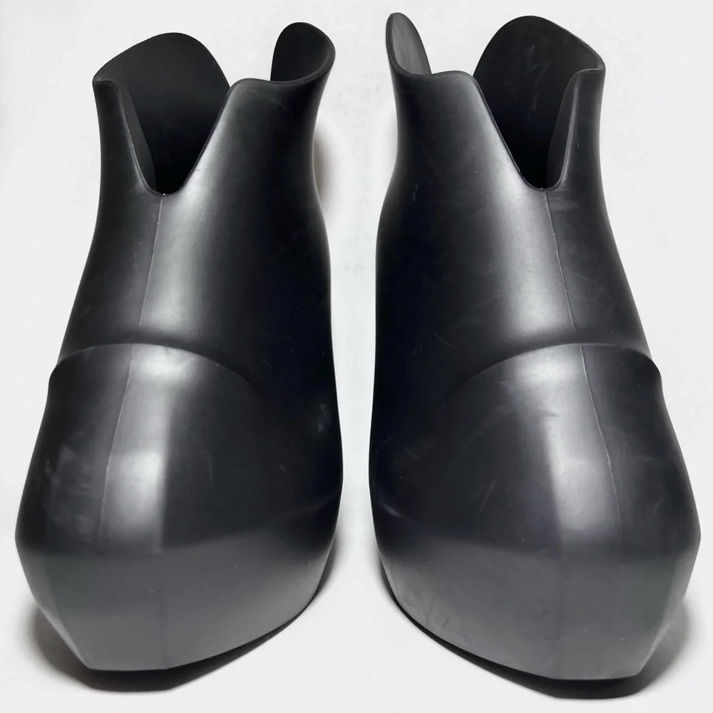 Givenchy Monumental Mallow Wedge Platform Boots in Black - Picture 3 of 7